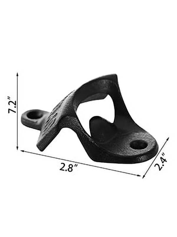 Wall Mounted Bottle Opener Set of 100, Rustic Cast Iron Vintage Finish for Home Bars I2158