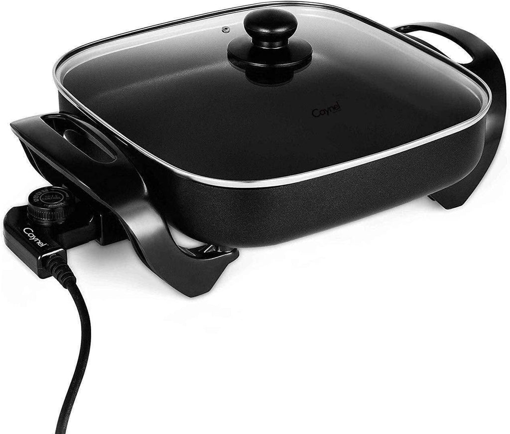 Nonstick Electric Skillet with Glass Lid, 12 Inch L84339