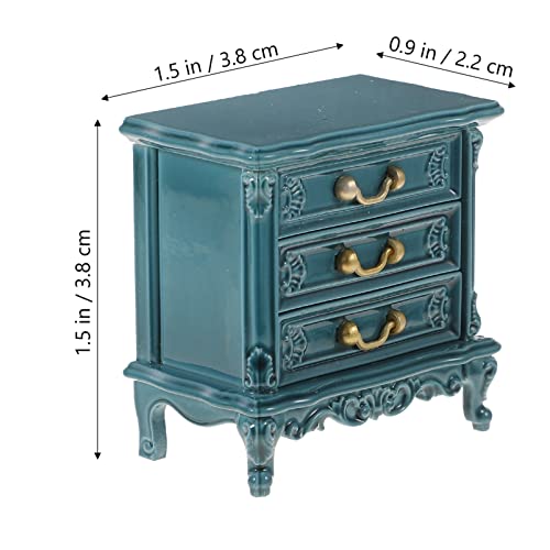 Wood Dresser Miniature Cabinet Dollhouse Vintage Furniture Chest of Drawer Model V505