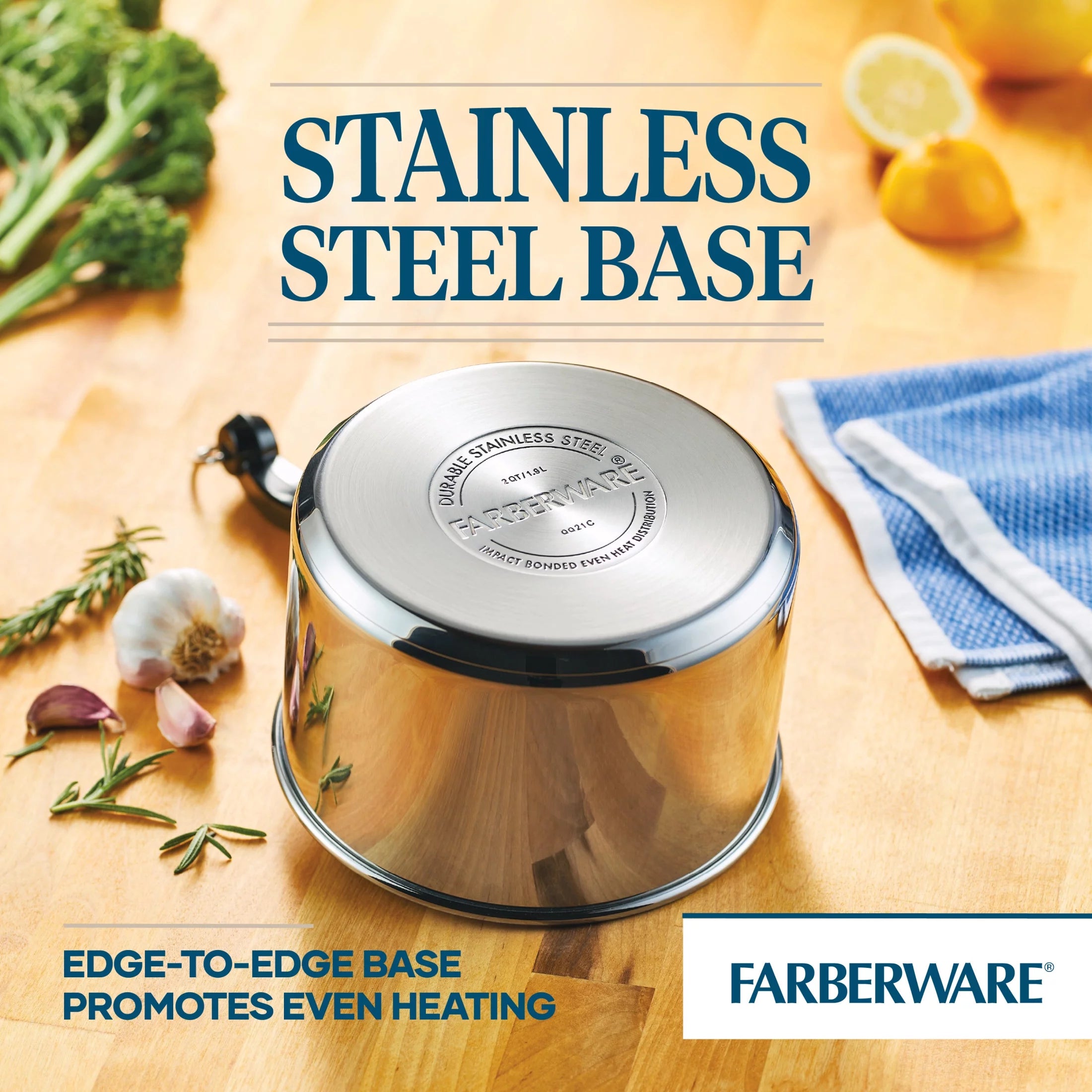 Stainless Steel Covered Saucepan 2 Qt Y181786