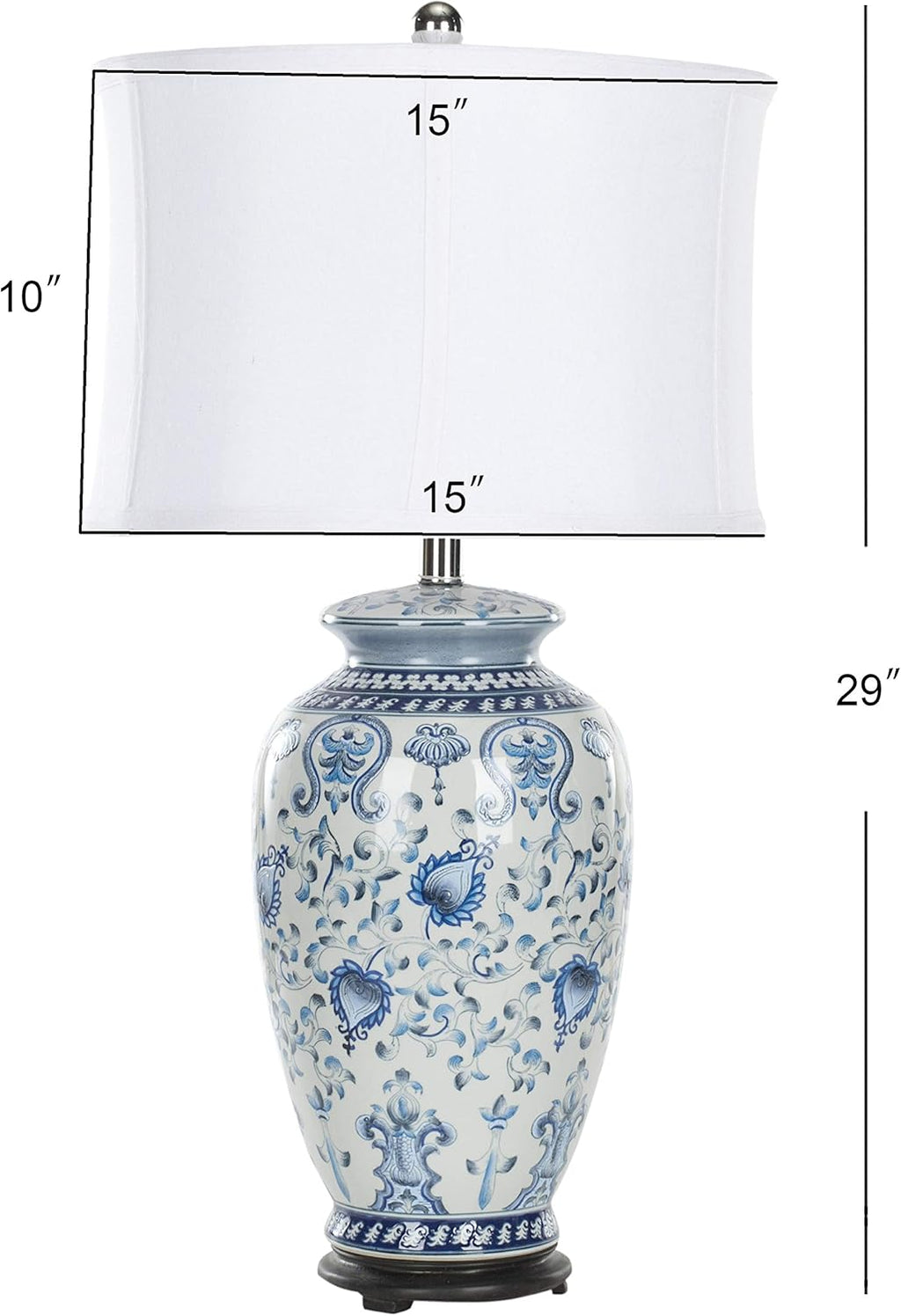 Ginger Jar Table Lamp with LED Bulb D801325