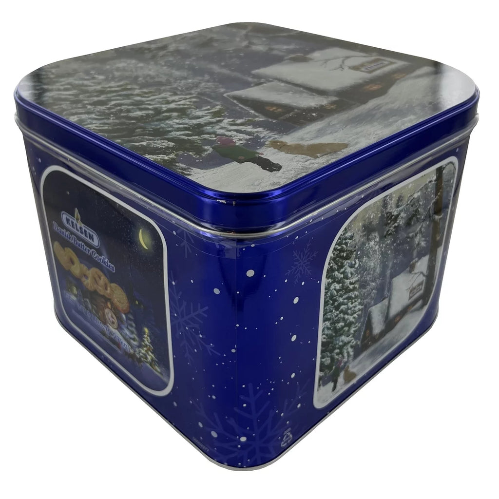 Danish Butter Cookies in Decorative Holiday Tin, 80 oz Y190