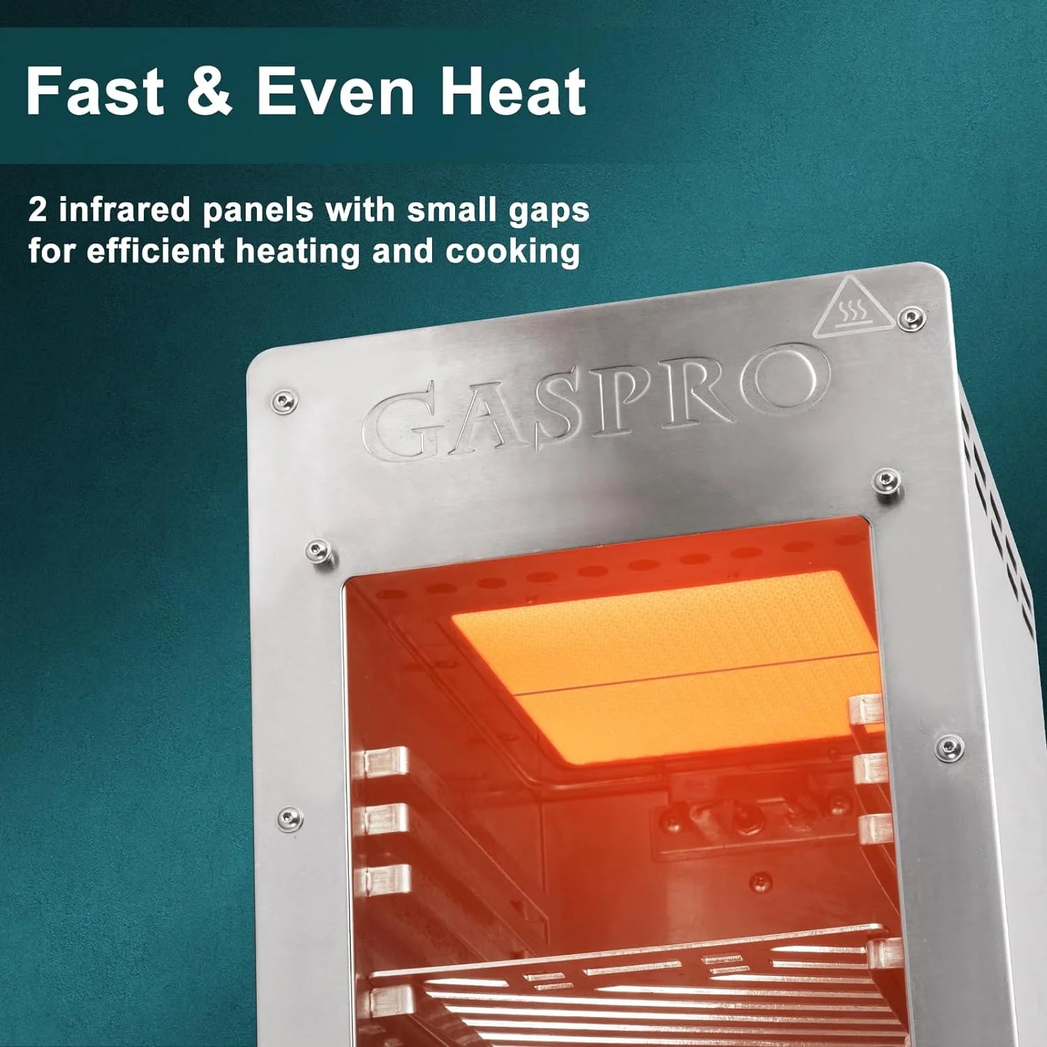 Outdoor Propane Gas Grill with Infrared Technology, Portable Stainless Steel O98252