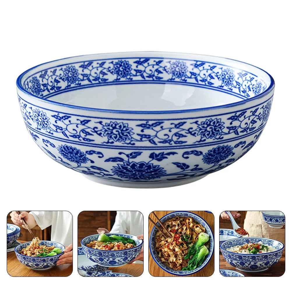 Blue and White Porcelain Ceramic Bowl H741