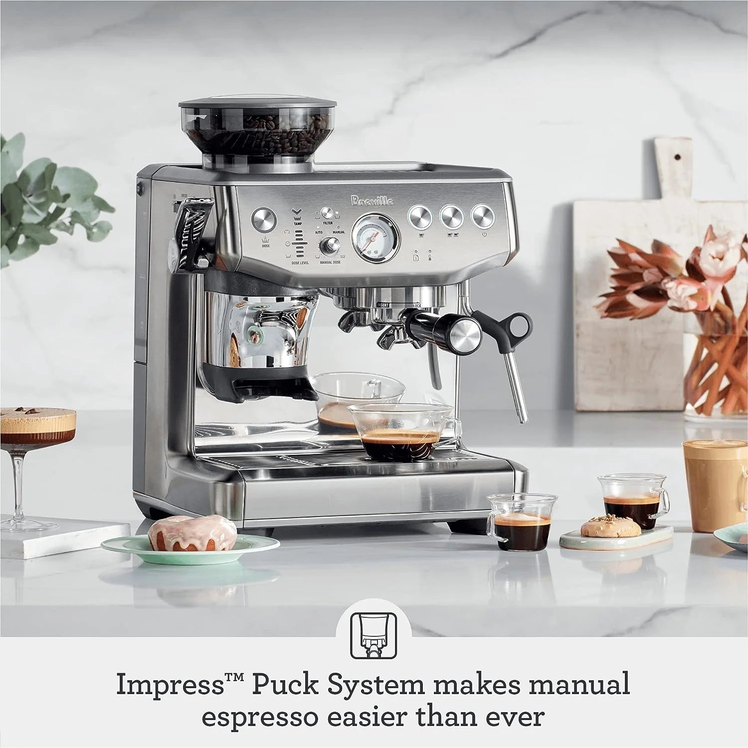 Espresso Machine, 2 Liters, Stainless Steel T171