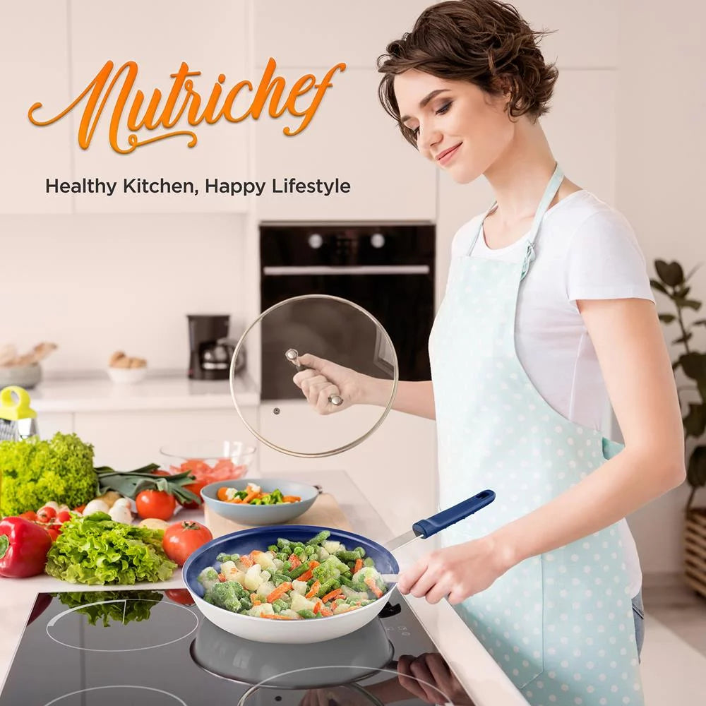 8" Nonstick Frying Pan with Lid, Ceramic Coating M540723