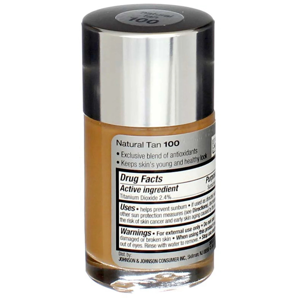 Liquid Makeup SPF 20, Natural Tan, 1 oz (Pack of 2) Y32679