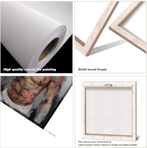 Dog Lying on Bed Scene Poster Canvas Painting Wall Decoration L33356