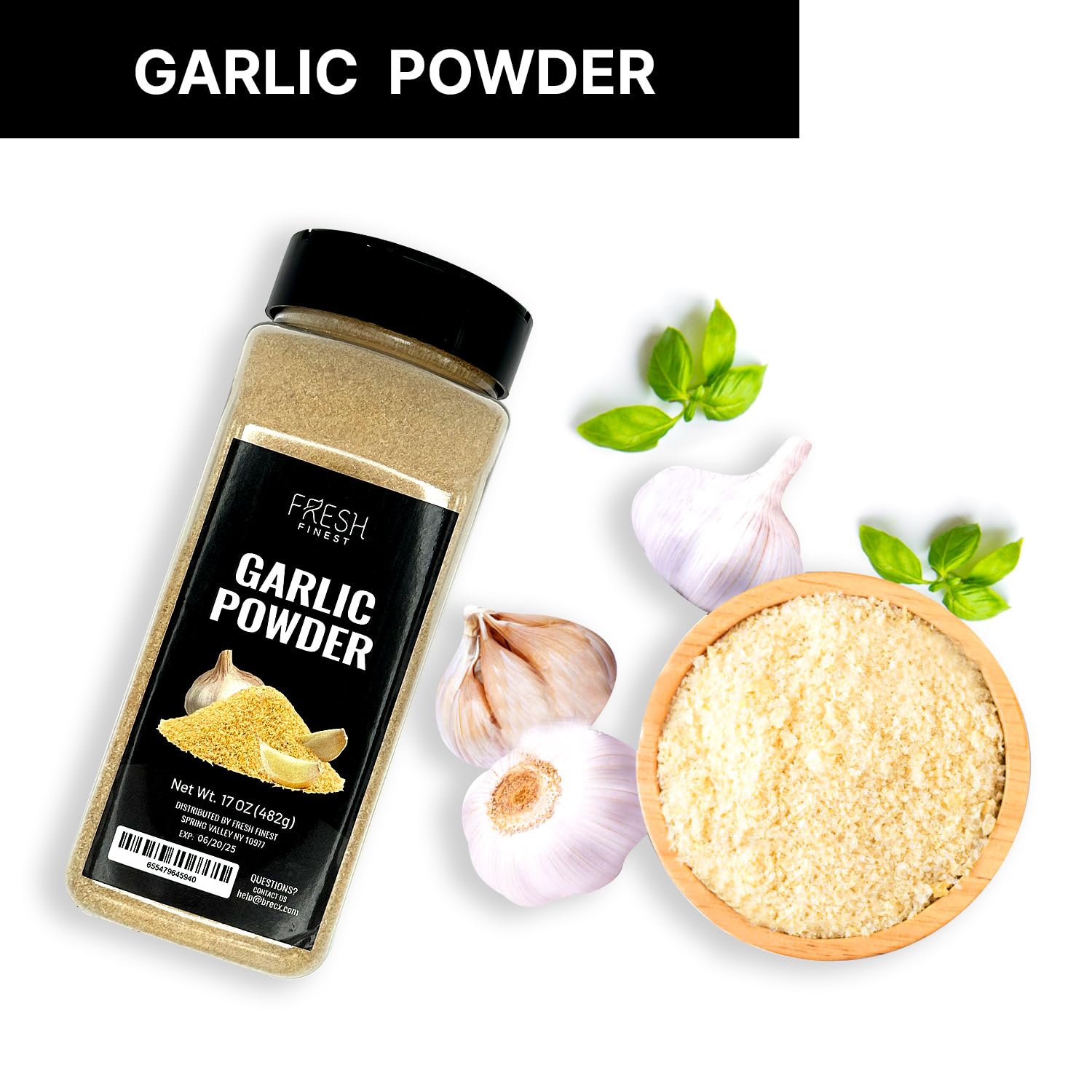 Garlic Powder 16oz, Non-GMO, Gluten-Free (2 Pack) A727