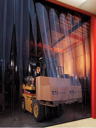 Clear PVC Strip Door Curtain Kit, 36 x 80 in, 8 in Wide Strips G29499