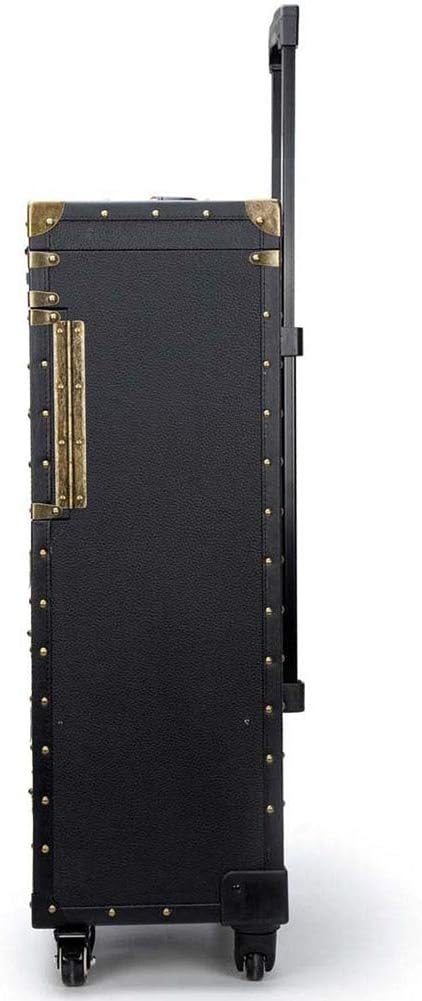 Lockable Makeup Train Case with Hair Dryer Holder Z144708
