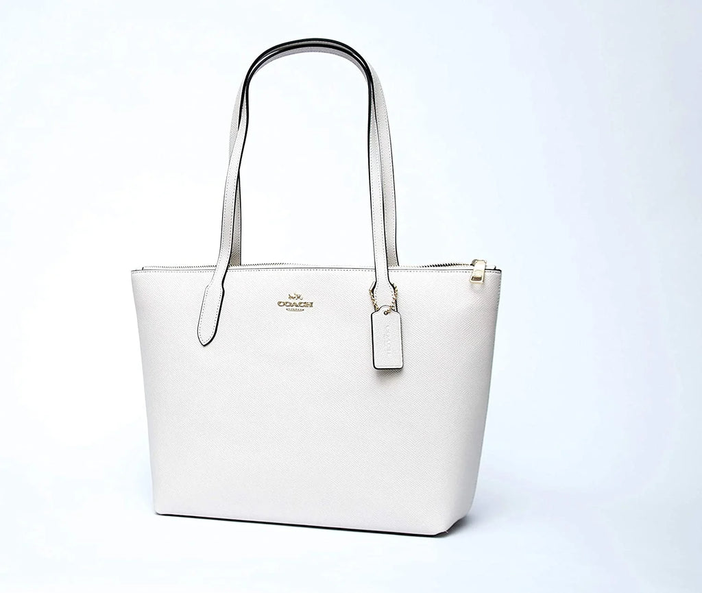 Leather Zip Top Tote I64795