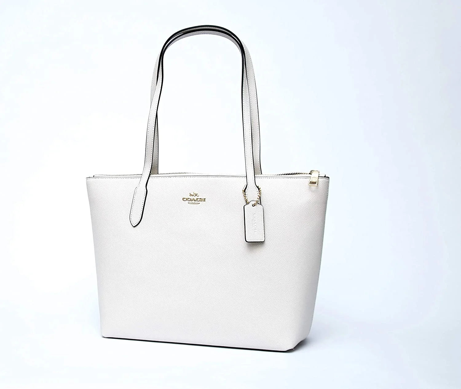 Leather Zip Top Tote I64795