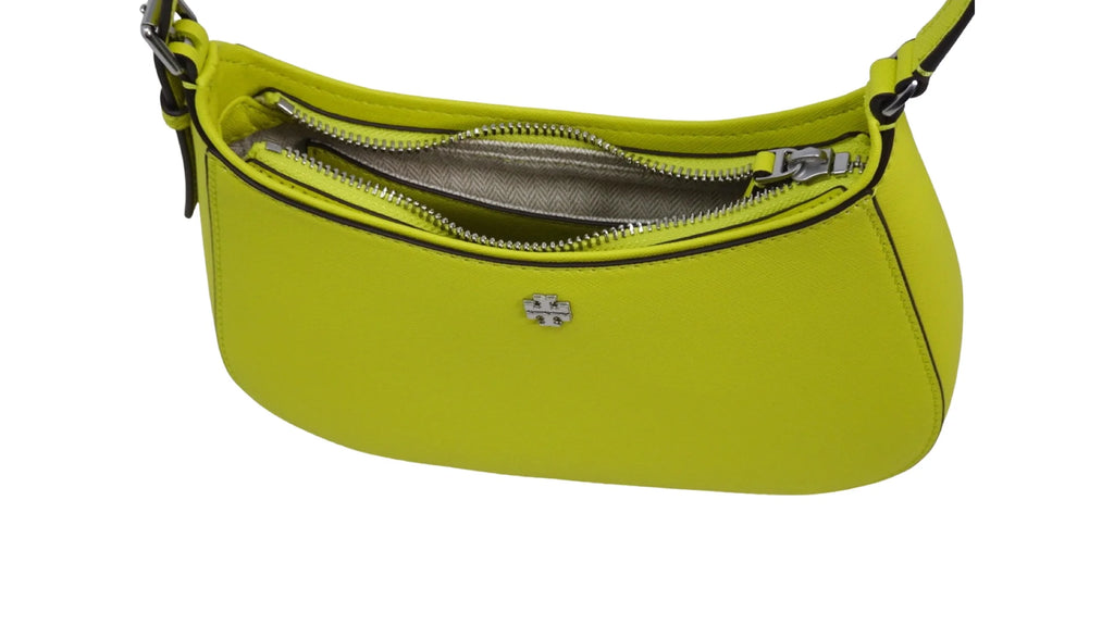 Women's Soft Saffiano Leather Zip Small Shoulder Bag S636208