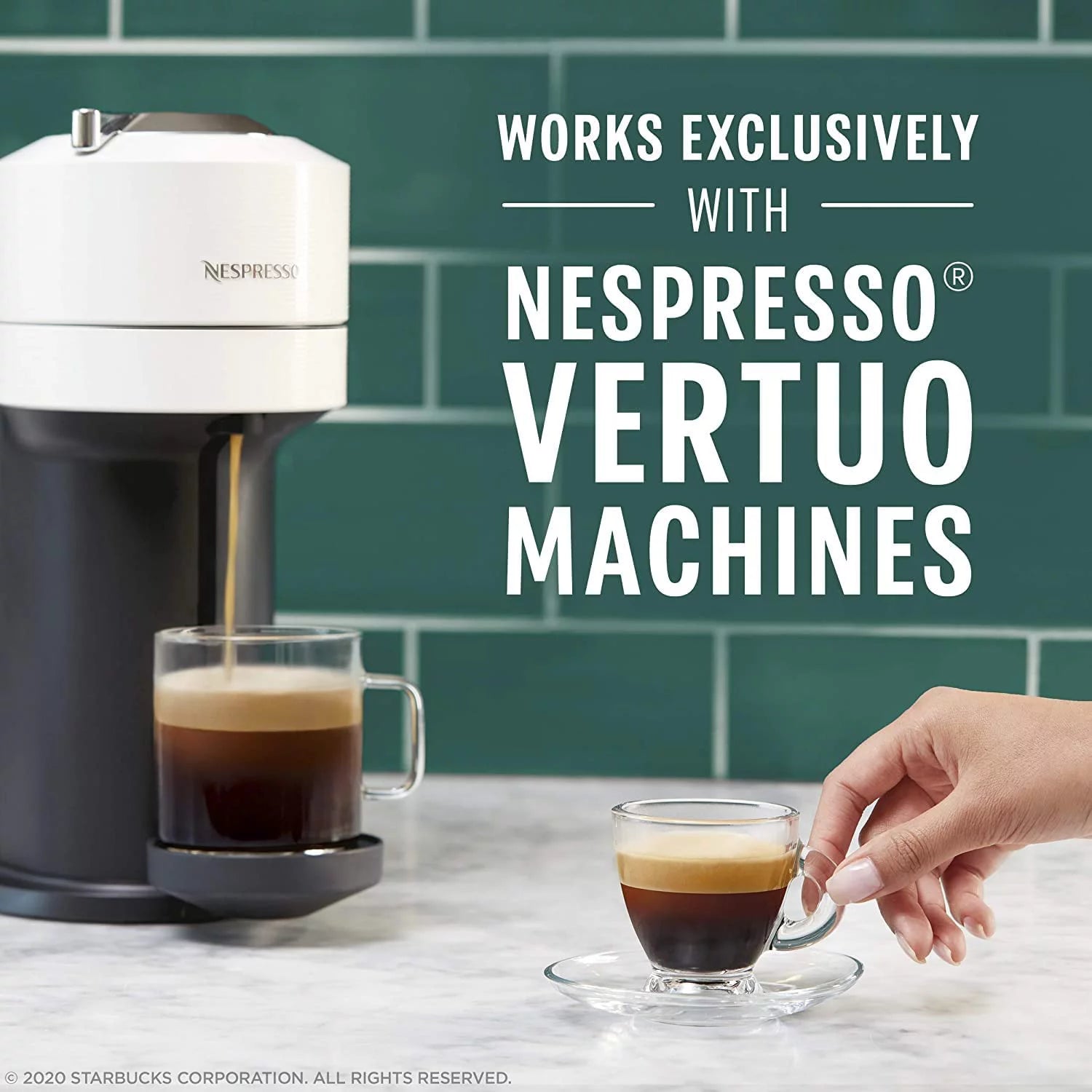 Dark Roast Espresso Coffee Capsules for Vertuo Machine, 10 Count O987