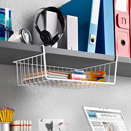 Wire Hanging Basket Shelves Under Shelf Storage Organizer 15 Inch K256