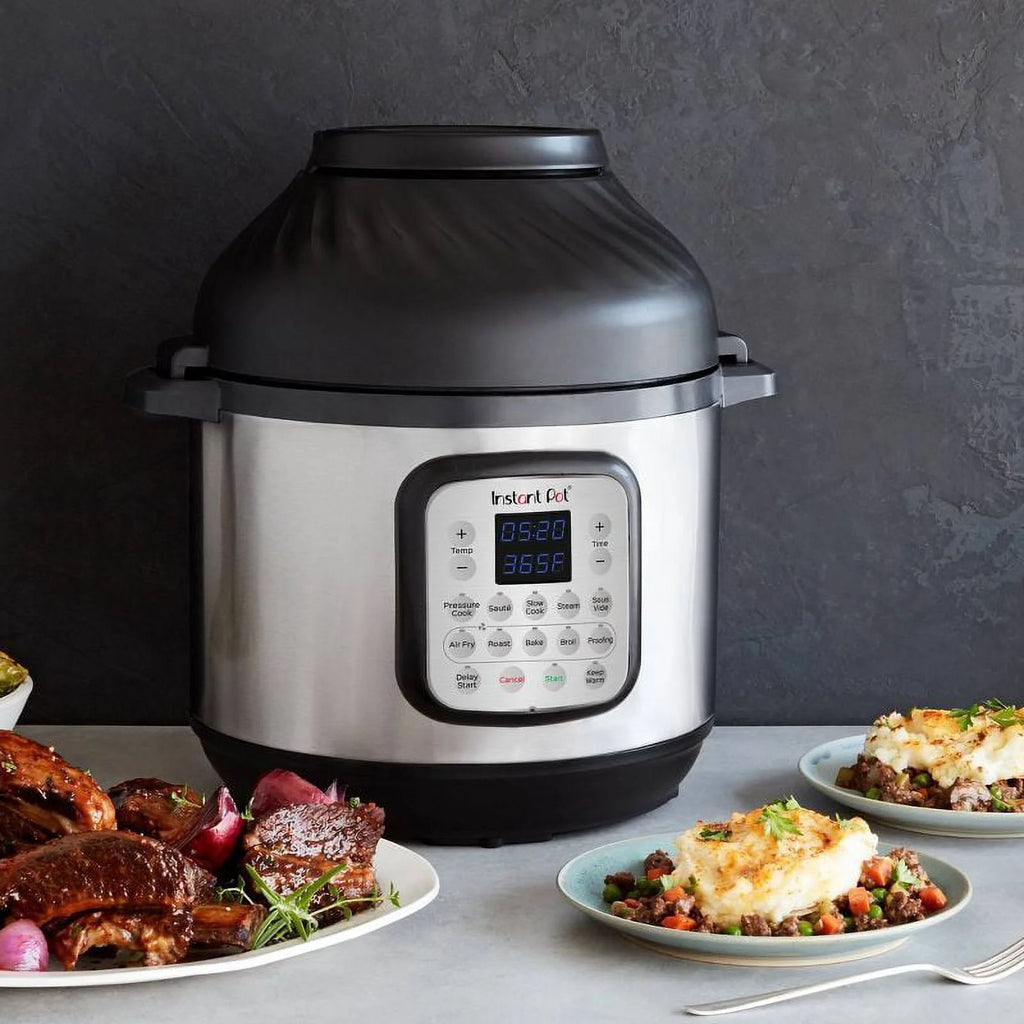 6qt Electric Pressure Cooker with Air Fryer Lid Q475