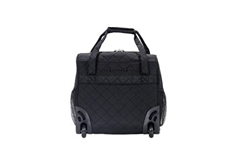 Upright Wheeled Underseater Carry-On Luggage, Black, 15-Inch X19326