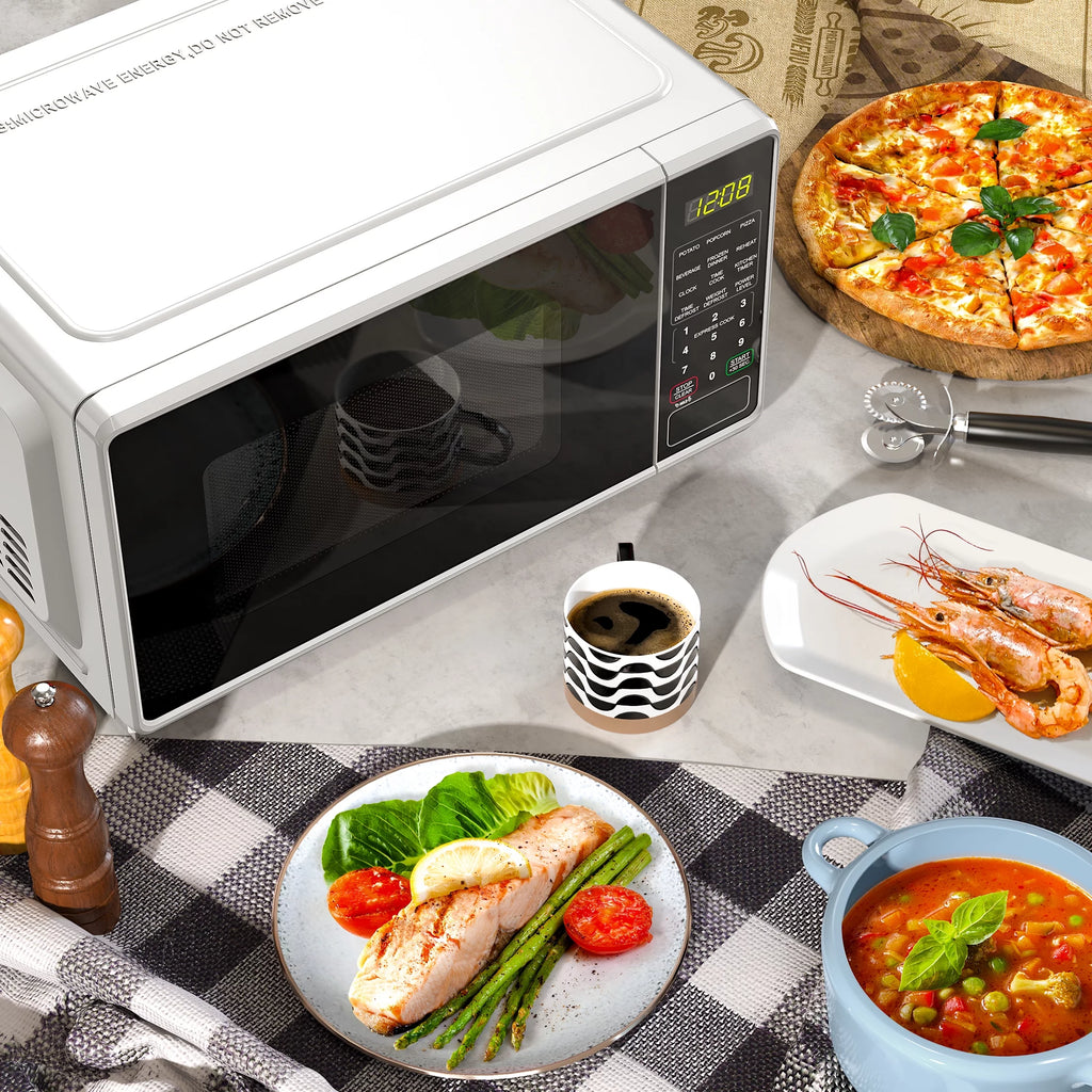Countertop Microwave Oven 0.7 Cu Ft 700 Watts White U8362