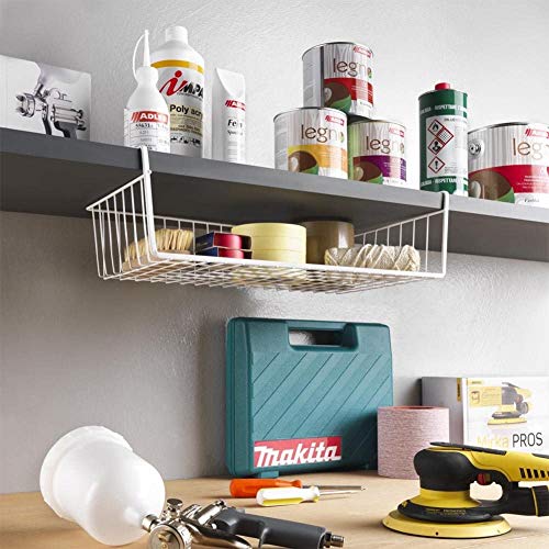 Wire Hanging Basket Shelves Under Shelf Storage Organizer 15 Inch K256
