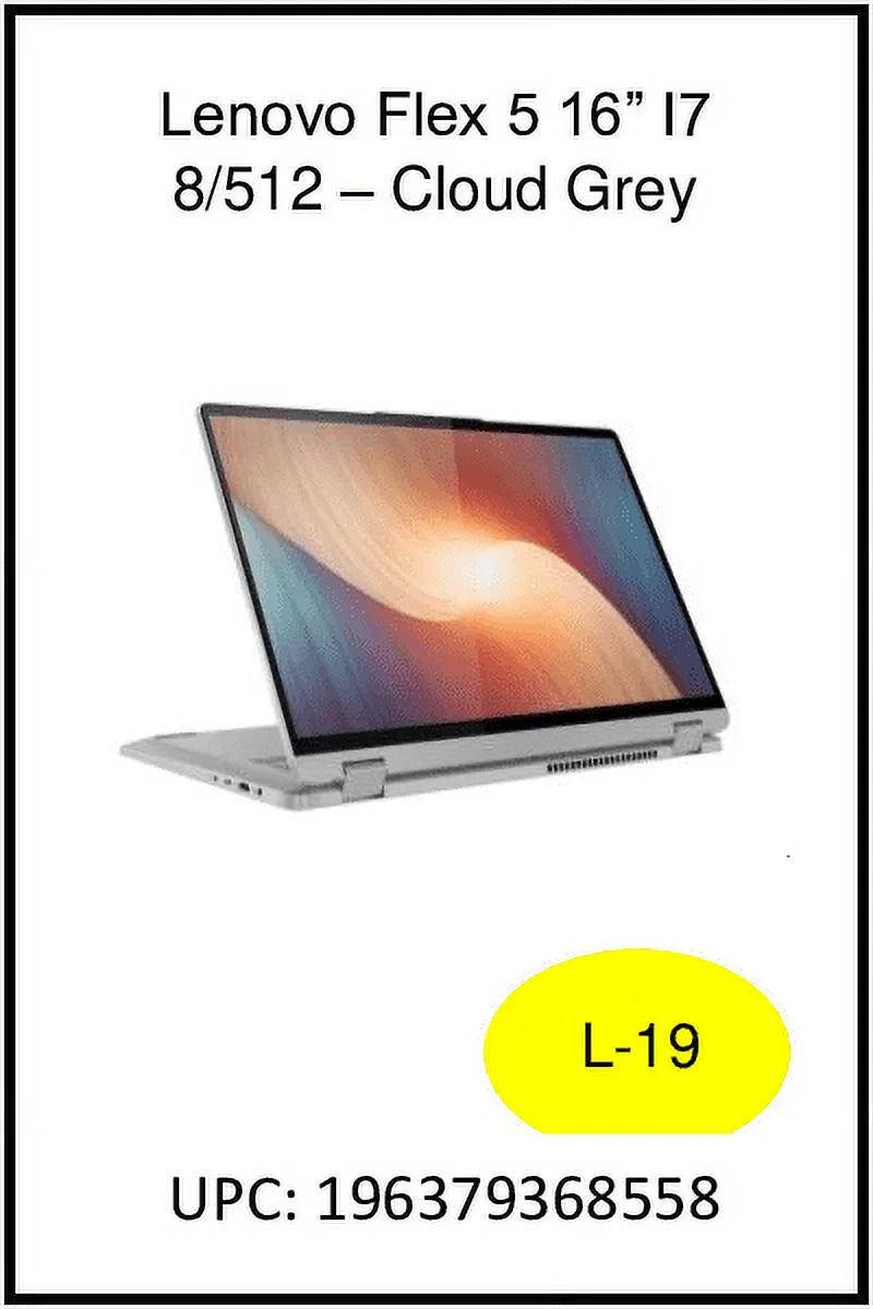 16" WUXGA IPS Touchscreen Laptop, Intel Core i7, 8GB RAM, 512GB SSD, Windows 11 X624750