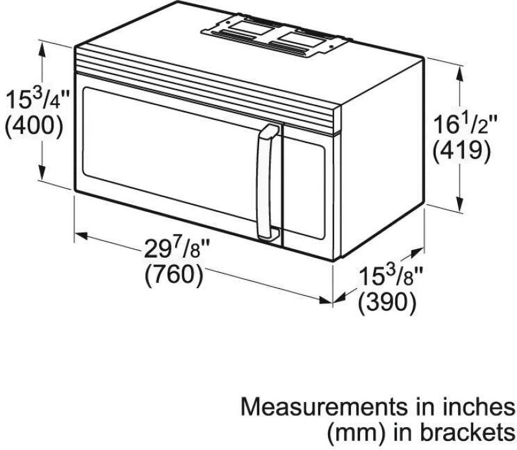 Over the Range Microwave Stainless Steel E4944