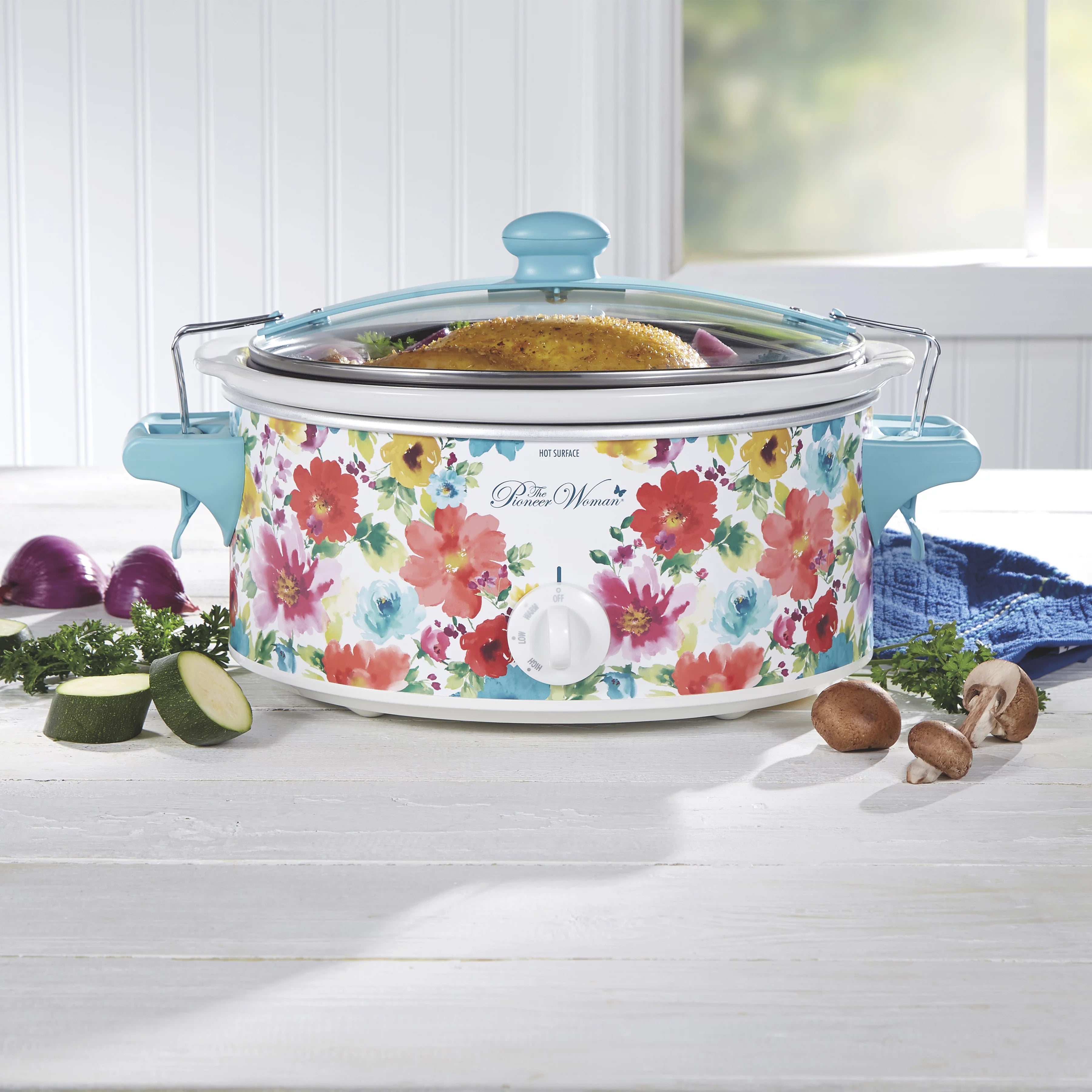 Portable Slow Cooker, 6 Quart, Removable Crock I813031
