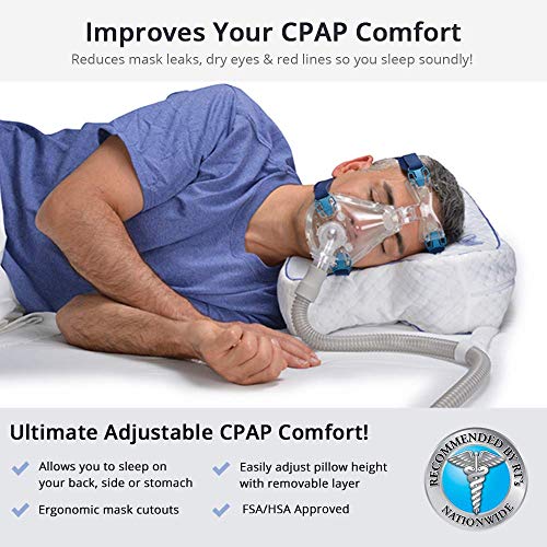 Contour CPAP Pillow with White Pillowcase E3053