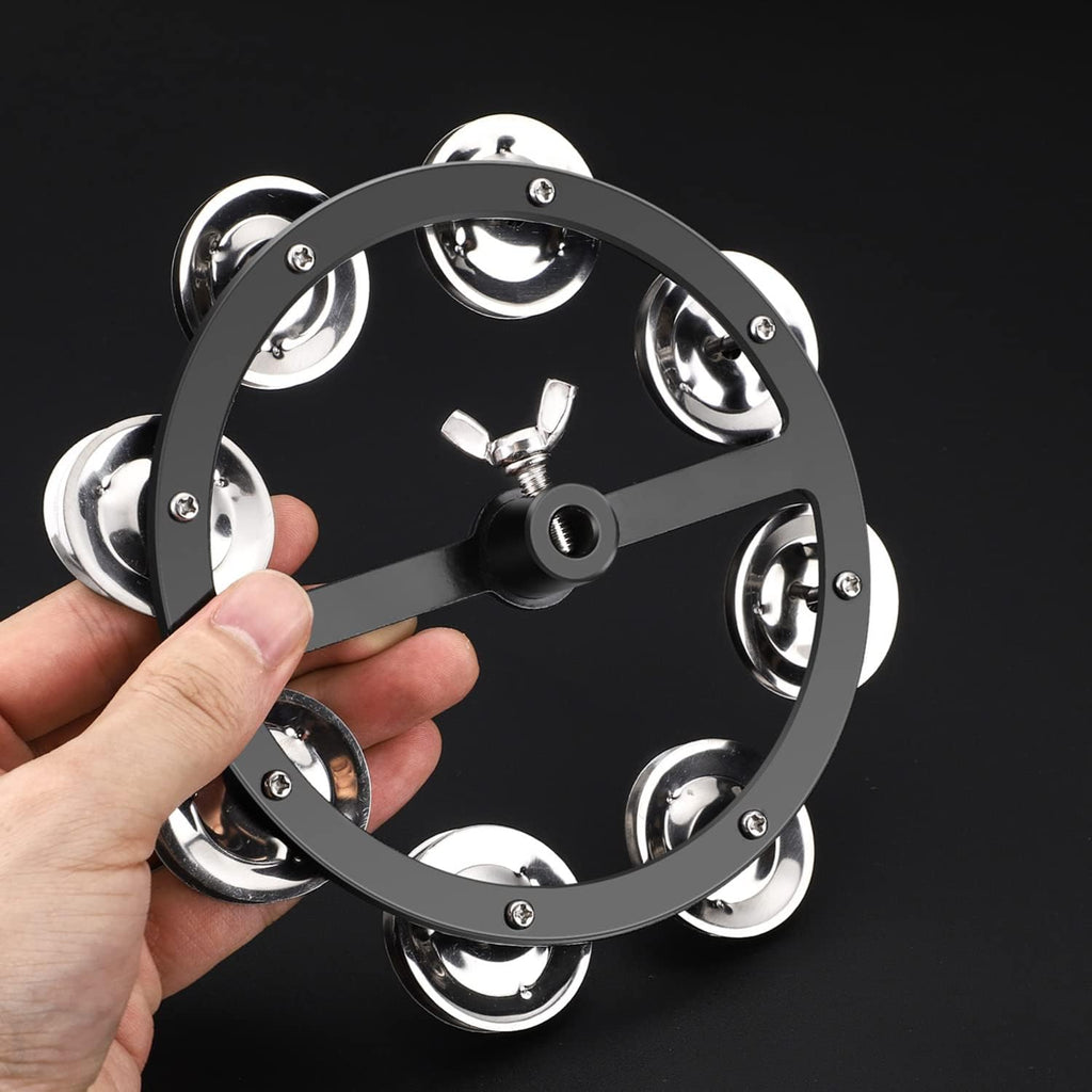 5.5" Mountable Hi-hat Tambourine with 8-Pair Steel Jingles U510