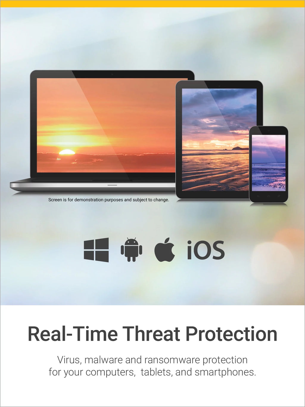 Antivirus Software for 5 Devices, 1 Year Subscription I918