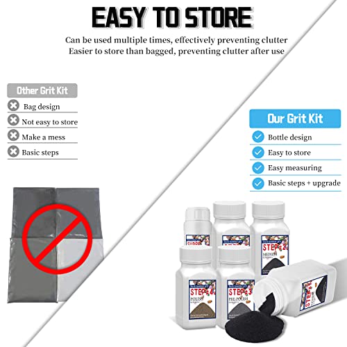 Rock Tumbler Grit Set, 4 Step Tumbling Media Refill C880372