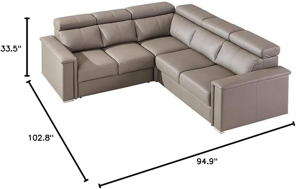 Sectional Sleeper Sofa, Left Corner D5774