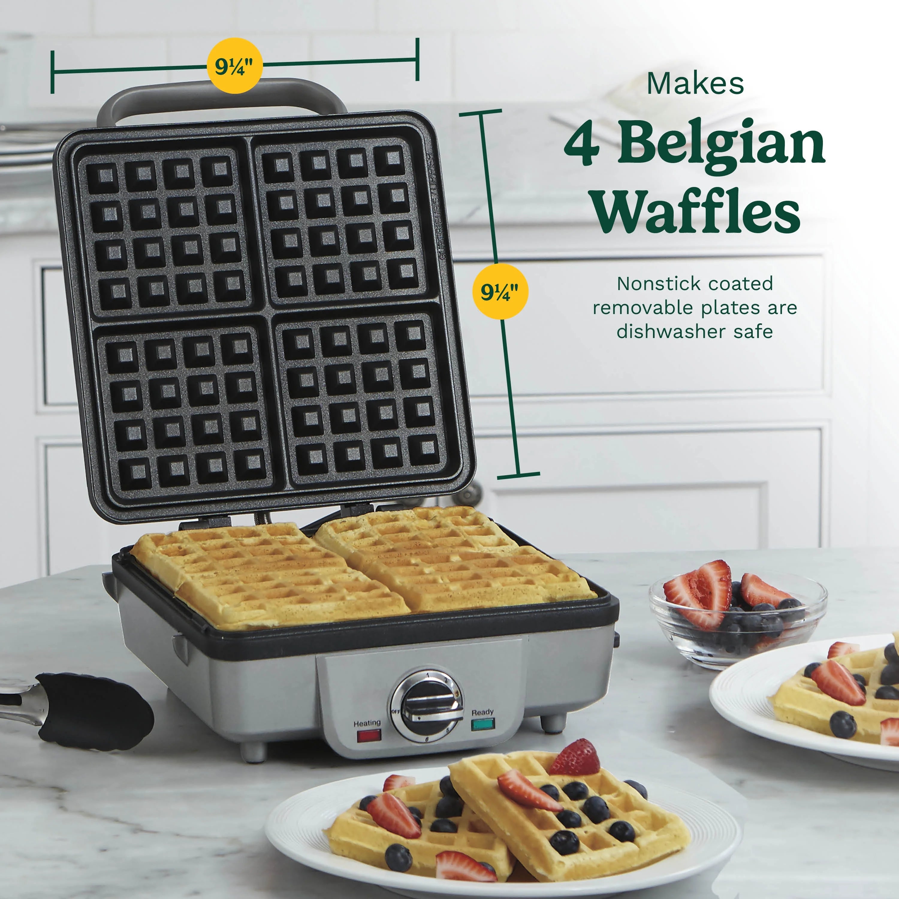 Belgian Waffle Maker with Pancake Plates H945963