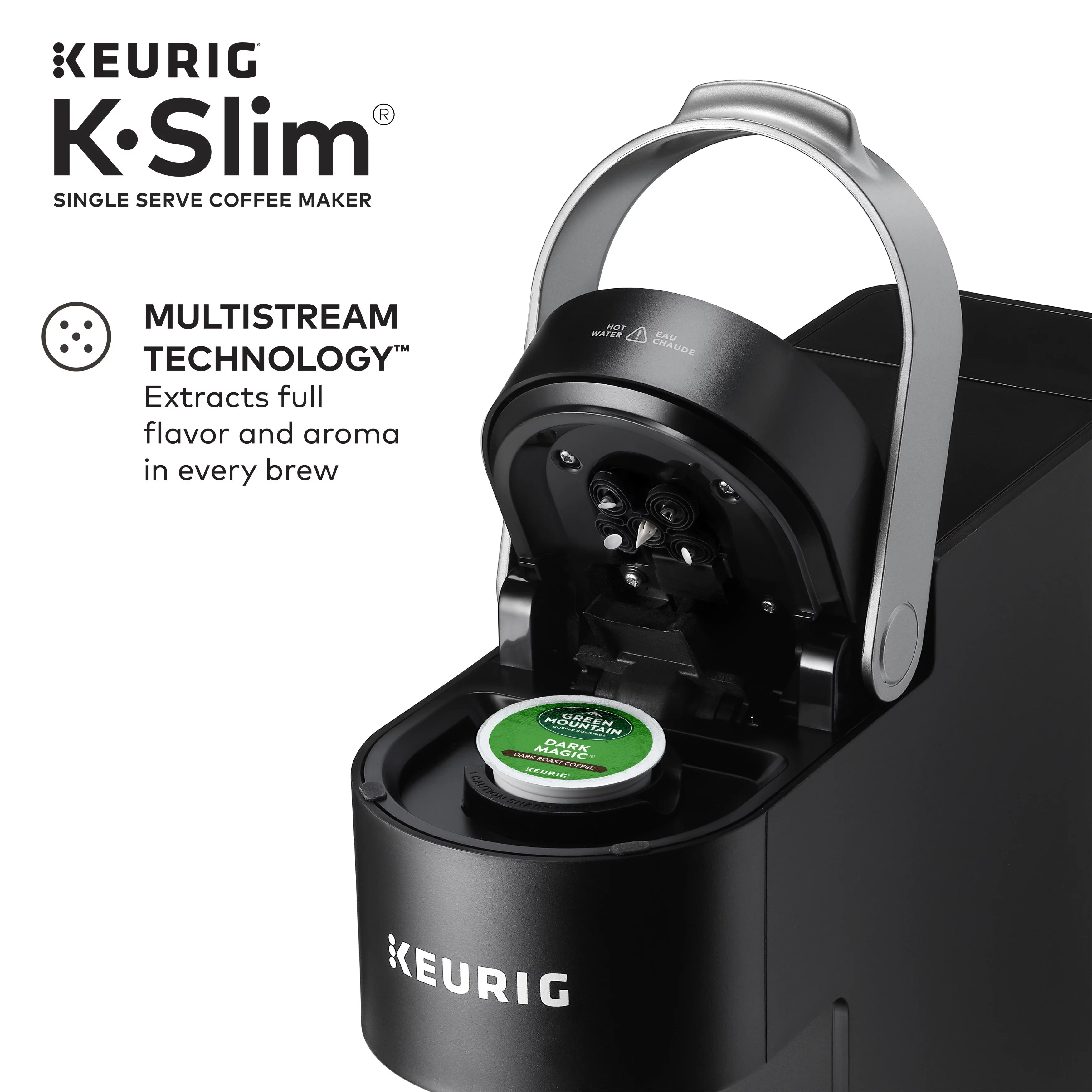 Single Serve K-Cup Pod Coffee Maker, Black I6969