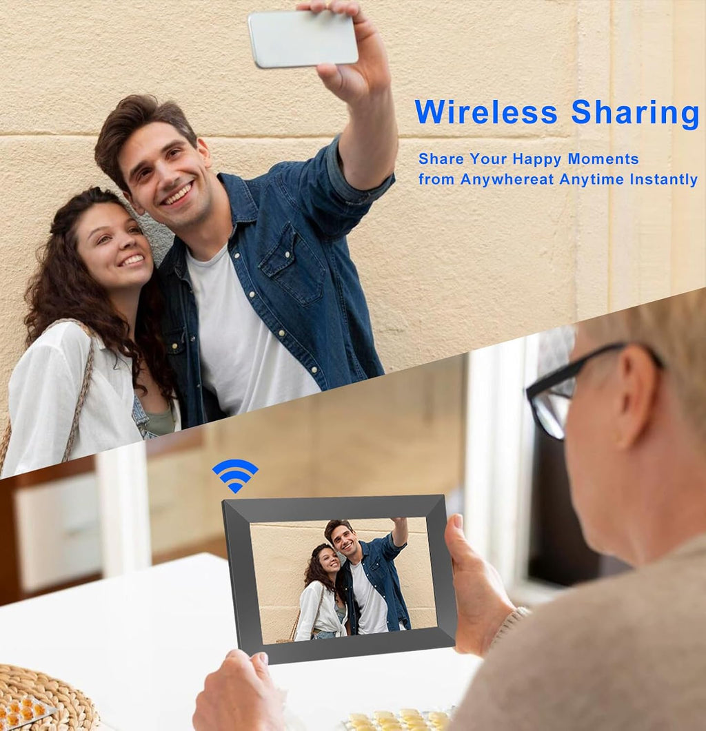 10.1 Inch WiFi Digital Picture Frame with 32GB Storage and Touch Screen M69337