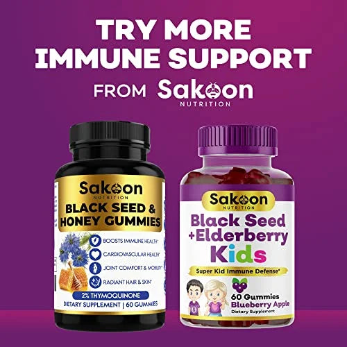 Black Seed Oil & Honey Gummies with Thymoquinone, 60 Count D7851