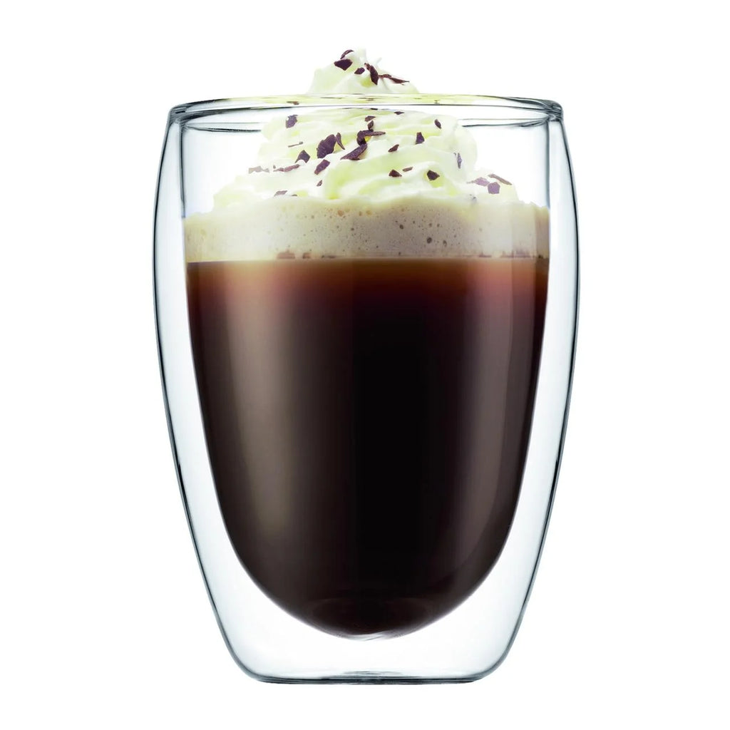 Double-Wall Clear Coffee Mug, 12 oz U921