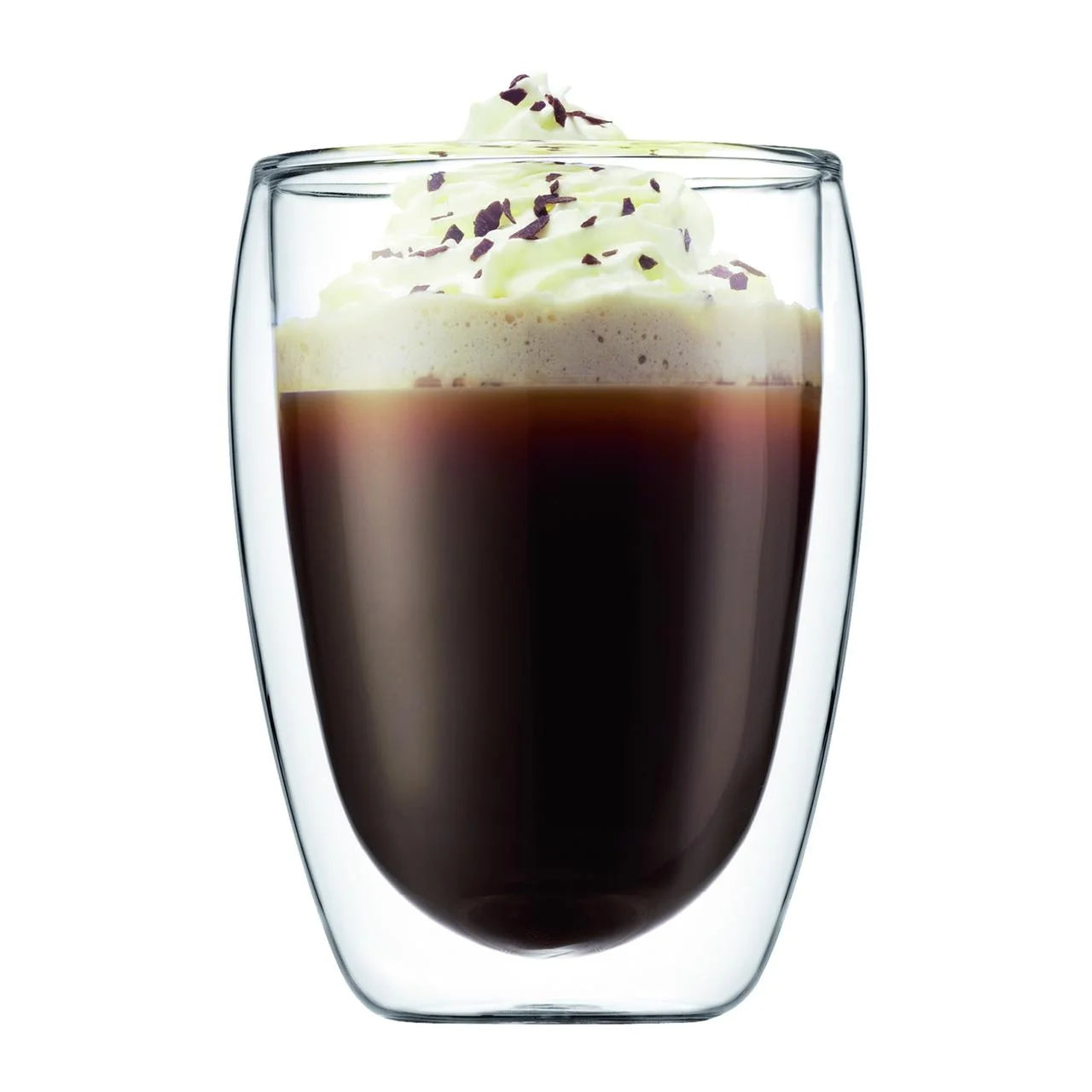 Double-Wall Clear Coffee Mug, 12 oz U921