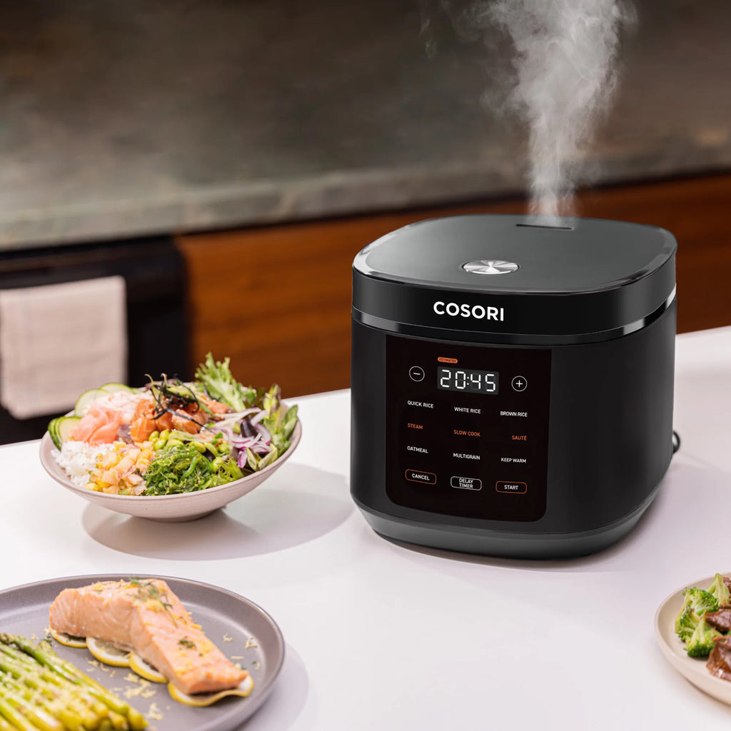 5.0-Quart Rice Cooker with 9 Cooking Functions and Touch Control H932
