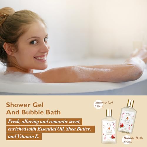 Lavender Spa Gift Set for Women Bath and Body Basket X937850