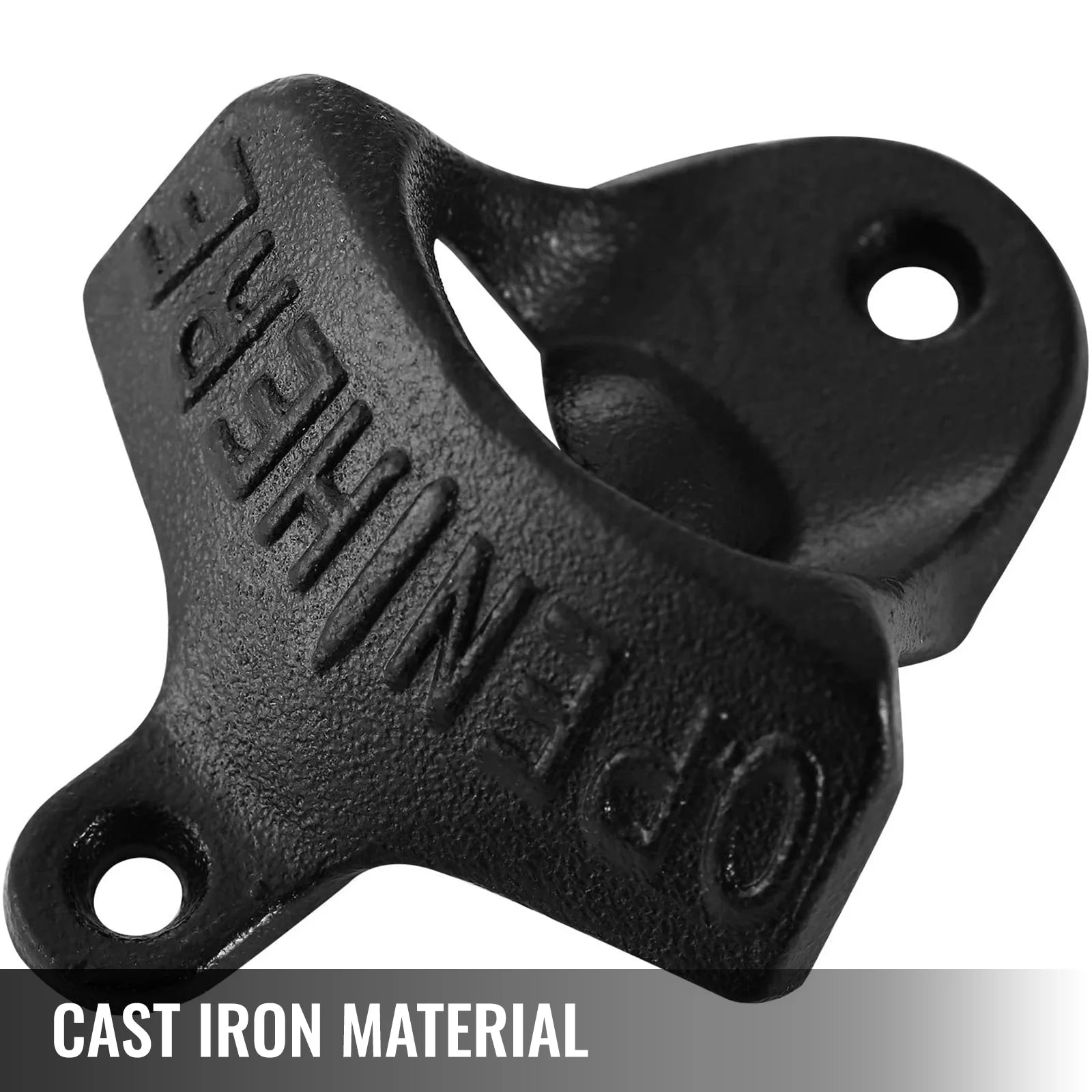 Wall Mounted Bottle Opener Set of 100, Rustic Cast Iron Vintage Finish for Home Bars I2158