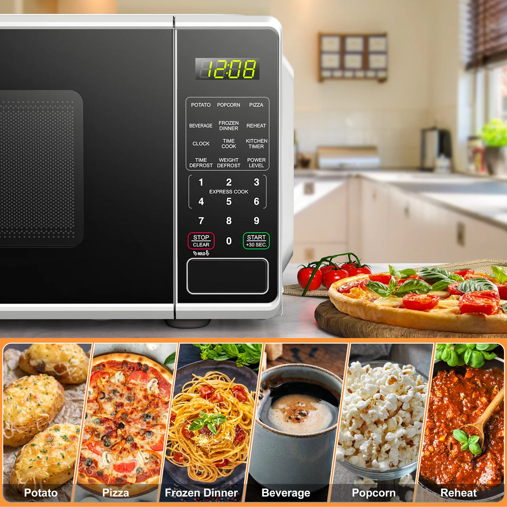 Countertop Microwave Oven 0.7 Cu Ft 700 Watts White U8362