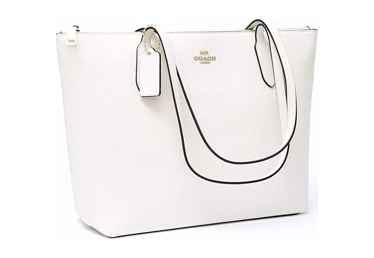 Leather Zip Top Tote I64795