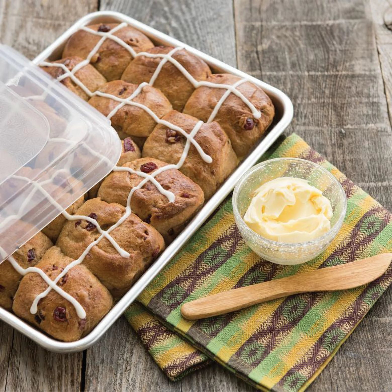 Aluminum Quarter Sheet Pan with BPA-Free Lid, 11.4 x 8 x 1 Inches H949815
