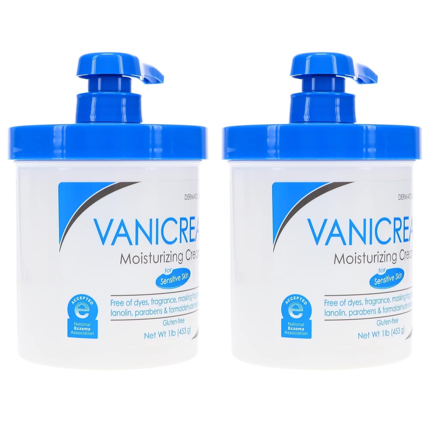 Daily Moisturizing Cream with Pump, 16 oz (Pack of 2) V9124