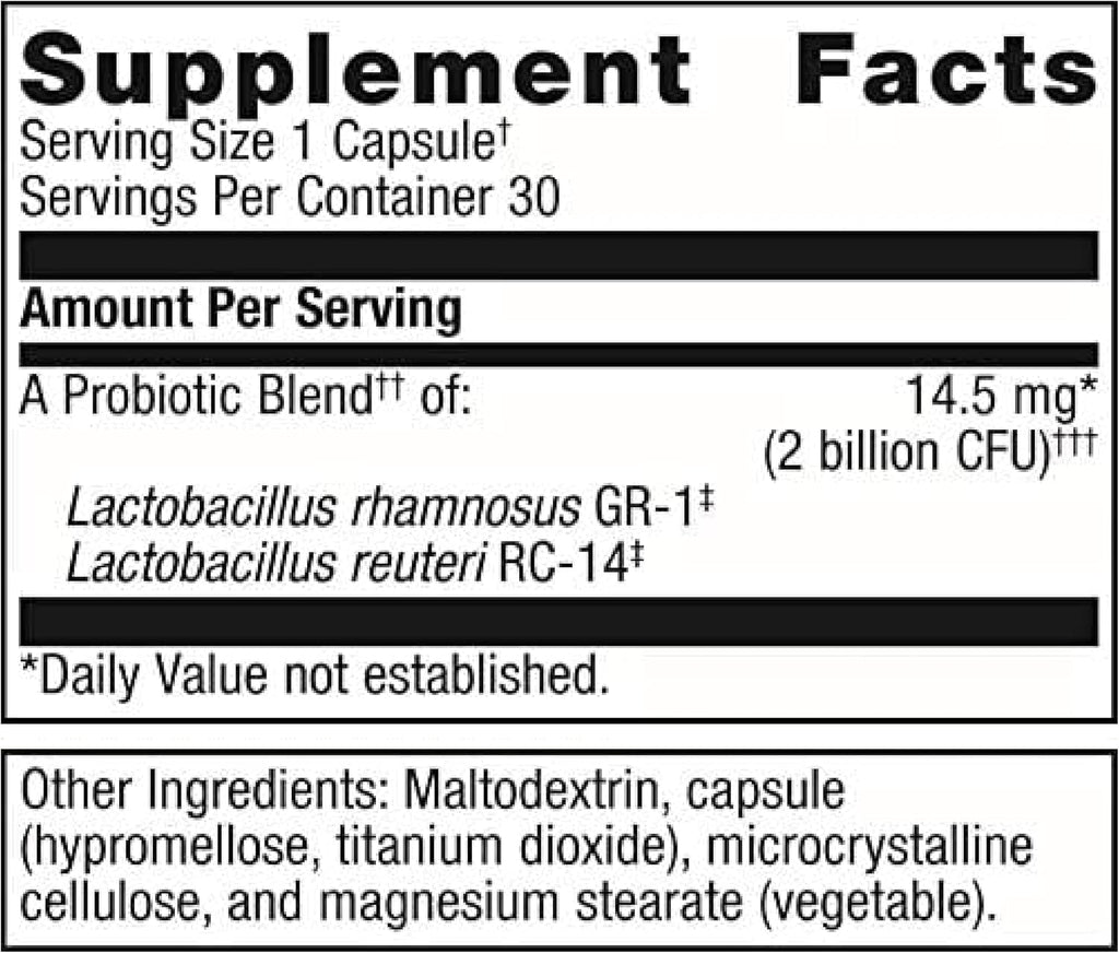 Women's Probiotics for Vaginal Health with Lactobacillus, 30 Count D707175