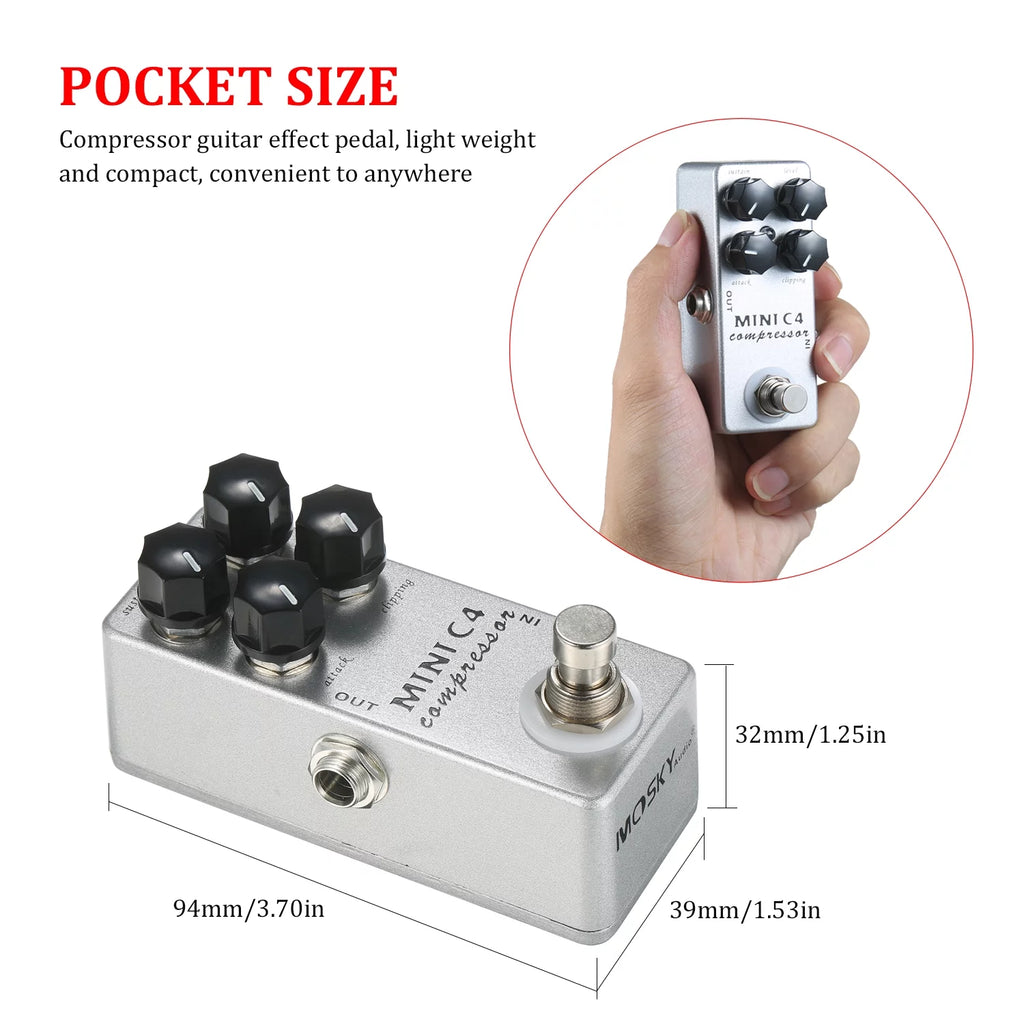 Compressor Guitar Effect Pedal True Bypass H35381