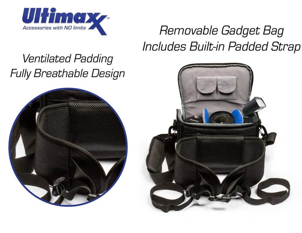 Heavy Duty Camera Backpack with Removable Gadget Bag & Rain Cover I898099