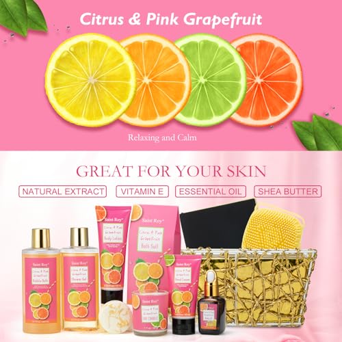 Lavender & Honey Bath and Body Gift Set with Spa Basket K952851