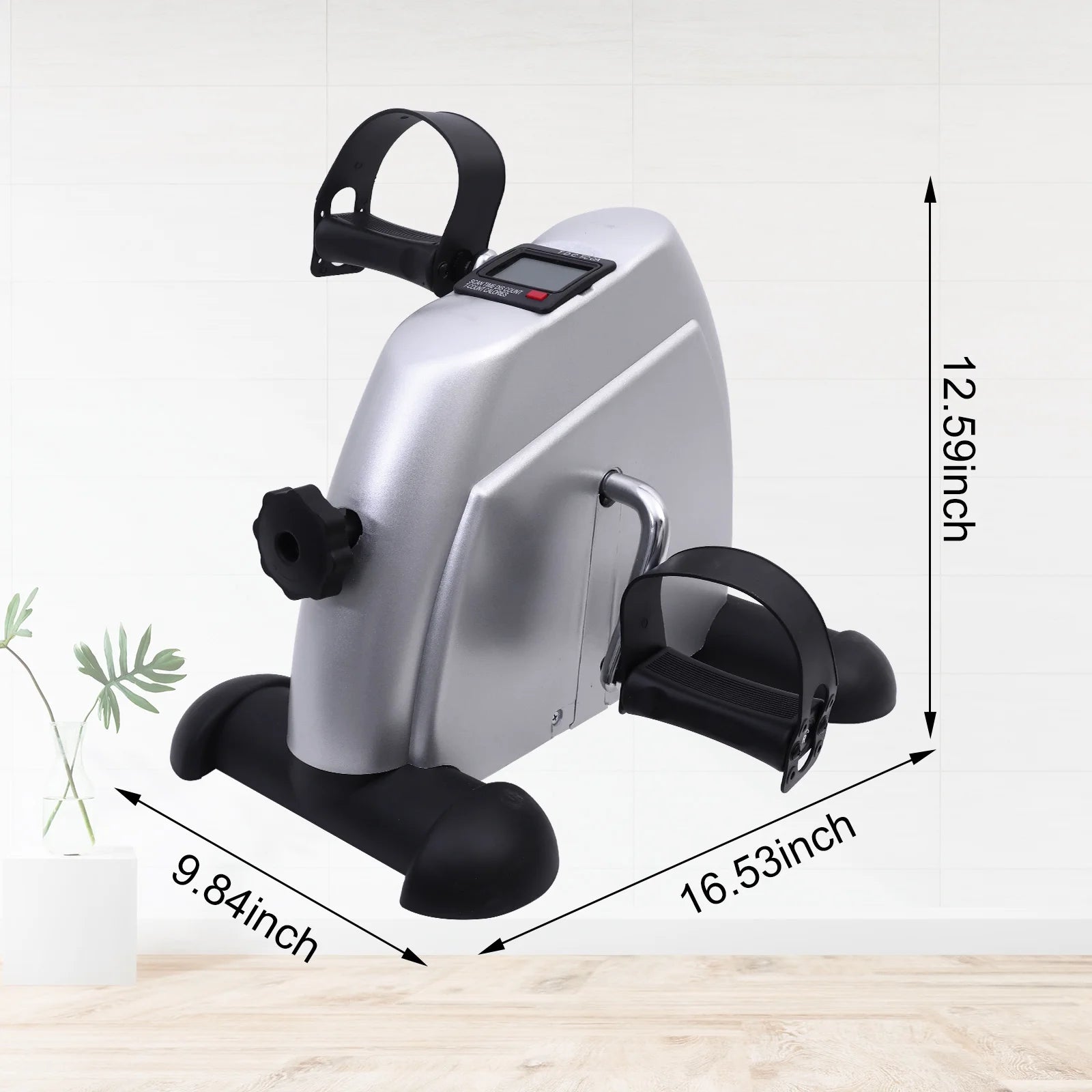 Under Desk Pedal Exerciser for Arm and Leg Workout with LCD Display C438